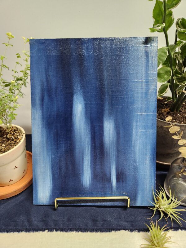 天然藍とコンクリートを組み合わせたアートパネル(m001)