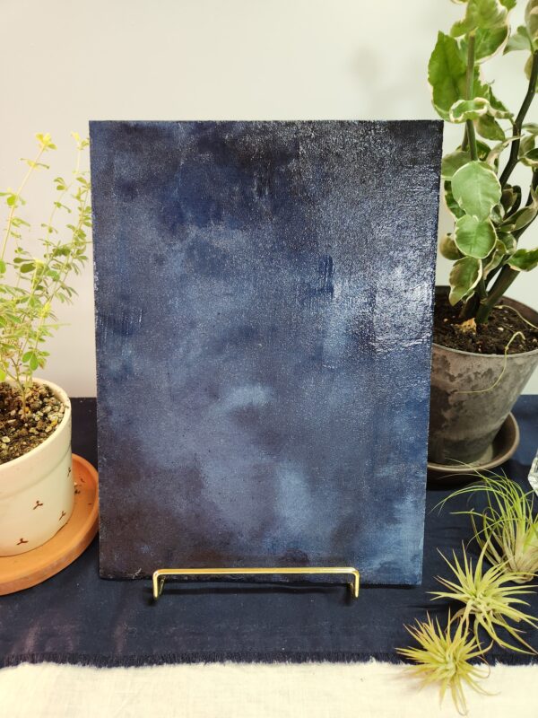 天然藍とコンクリートを組み合わせたアートパネル(m004)